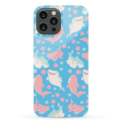 Happy Shark Pattern Phone Case